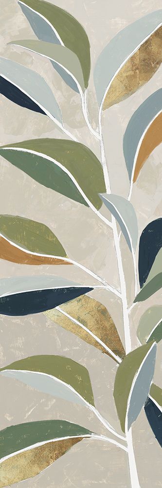 Golden Mosaic Leaves I art print by Jacob Q for $57.95 CAD