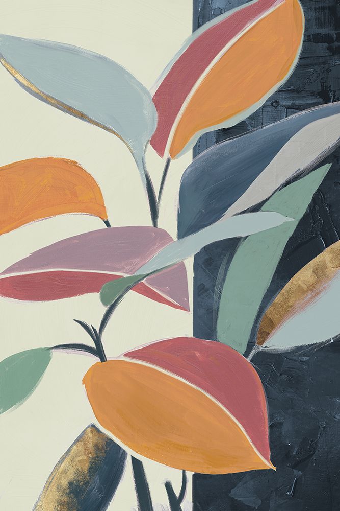 Colourful Orange Leaves I art print by Jacob Q for $57.95 CAD