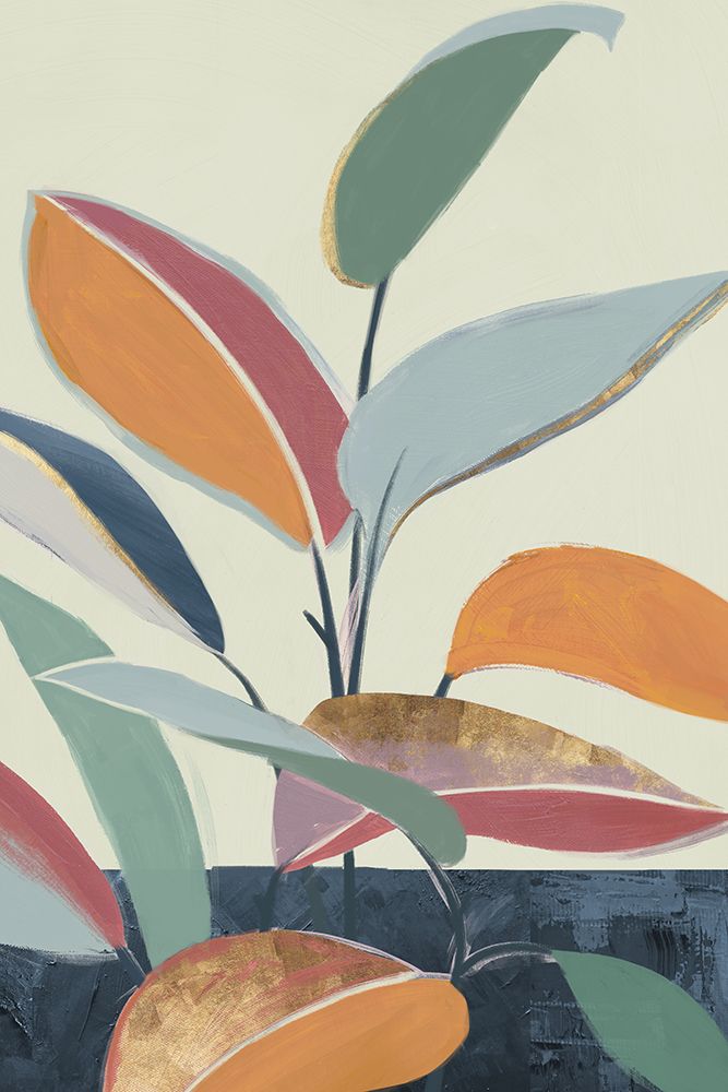 Colourful Orange Leaves II art print by Jacob Q for $57.95 CAD