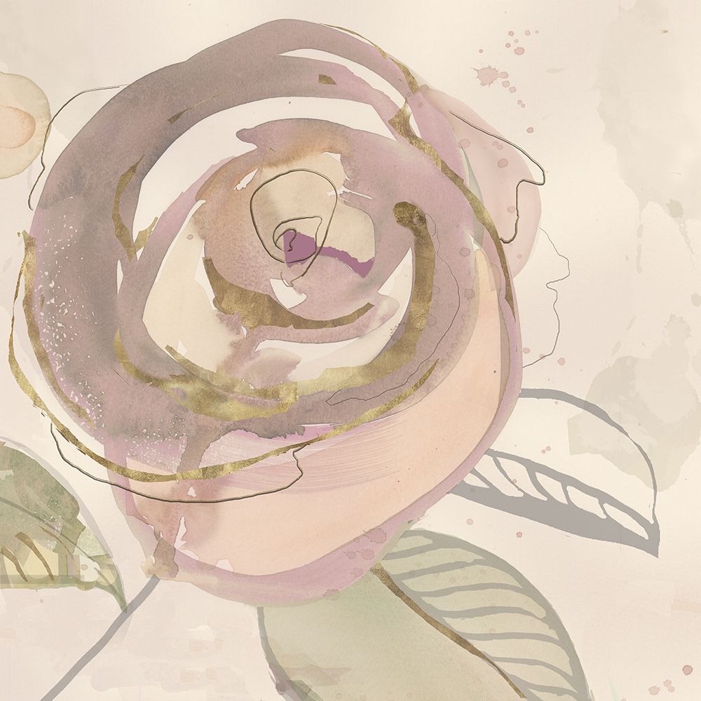 Rosy Flower II art print by Jacob Q for $57.95 CAD