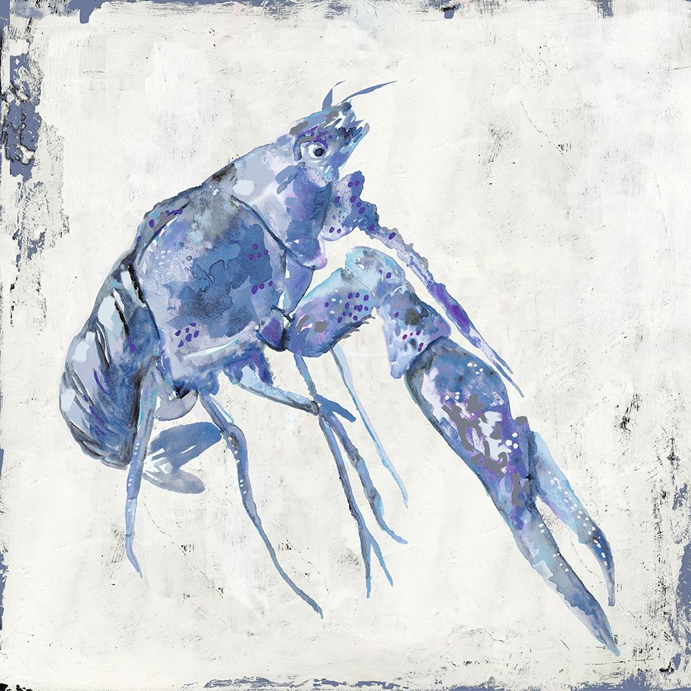 Blue Crayfish I art print by Jacob Q for $57.95 CAD