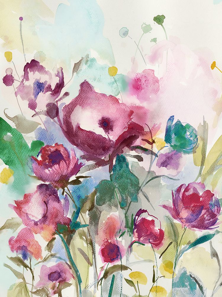 Pink Floral Melody art print by Jacob Q for $57.95 CAD