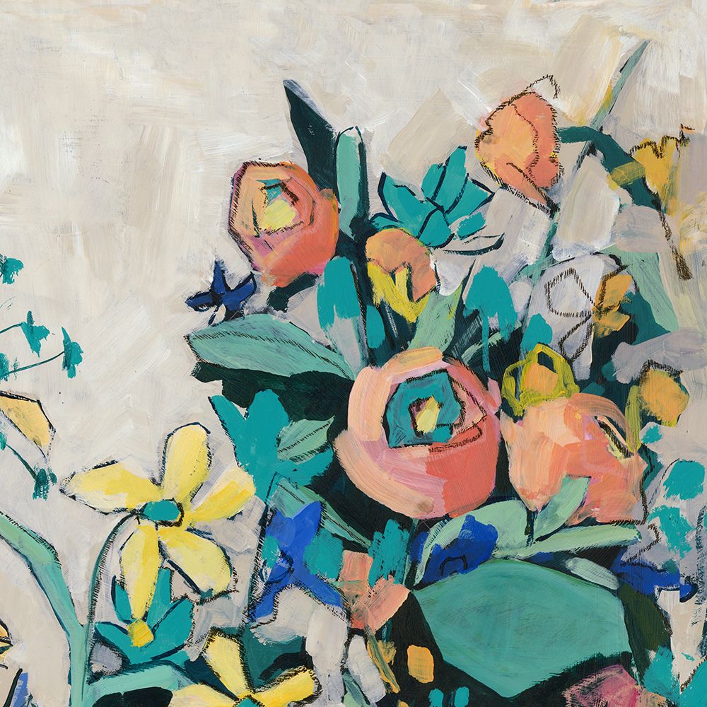 Happy Spring Florals I art print by Jacob Q for $57.95 CAD