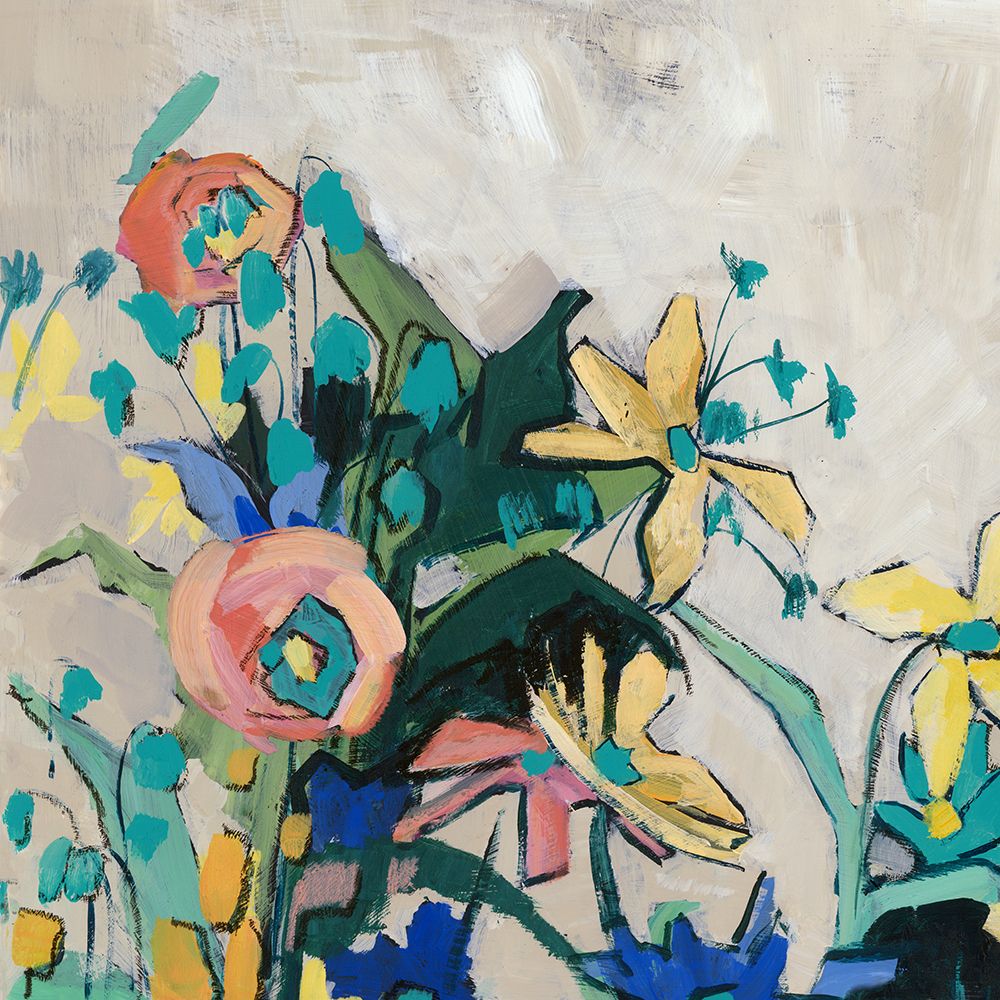 Happy Spring Florals II art print by Jacob Q for $57.95 CAD