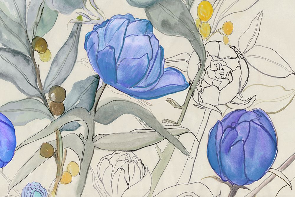 Blue Garden Whispers art print by Jacob Q for $57.95 CAD