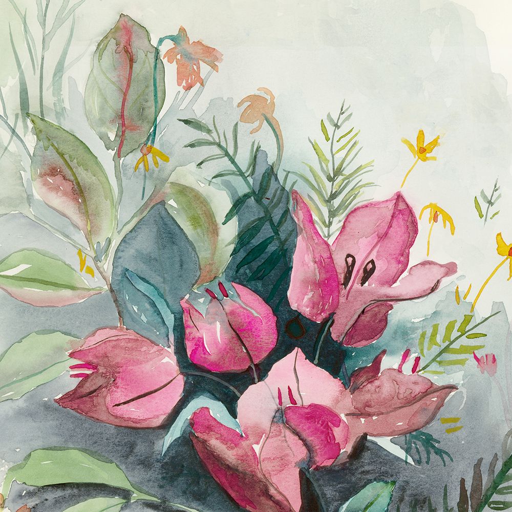 Bougainvillea Garden I art print by Jacob Q for $57.95 CAD