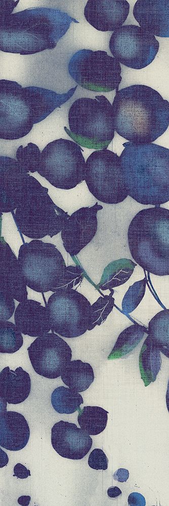 Indigo Floral Cascade II art print by Jacob Q for $57.95 CAD