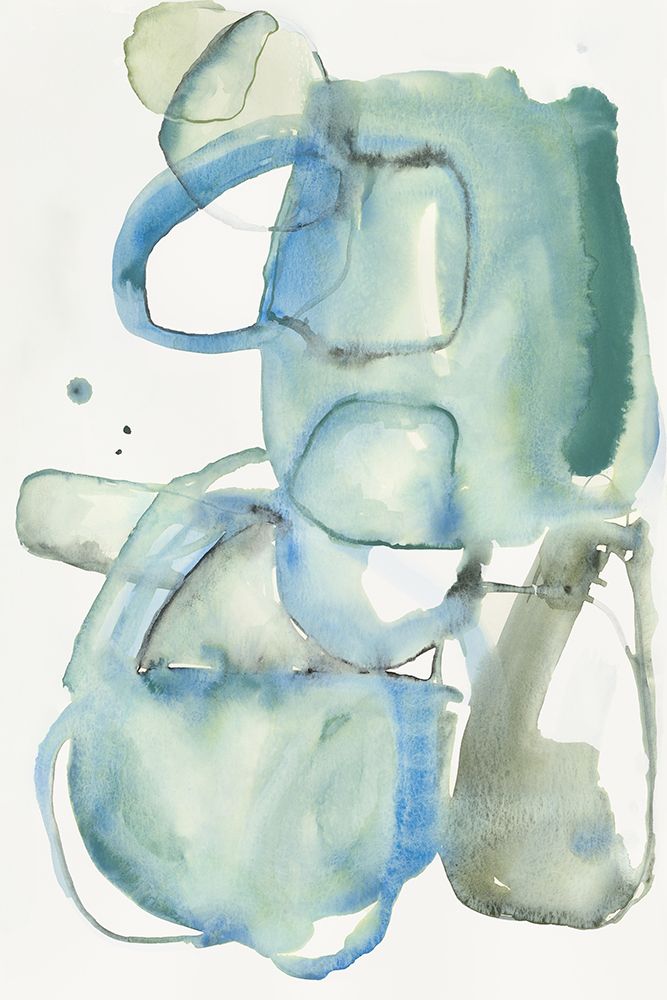 Blue Interaction I art print by Jacob Q for $57.95 CAD