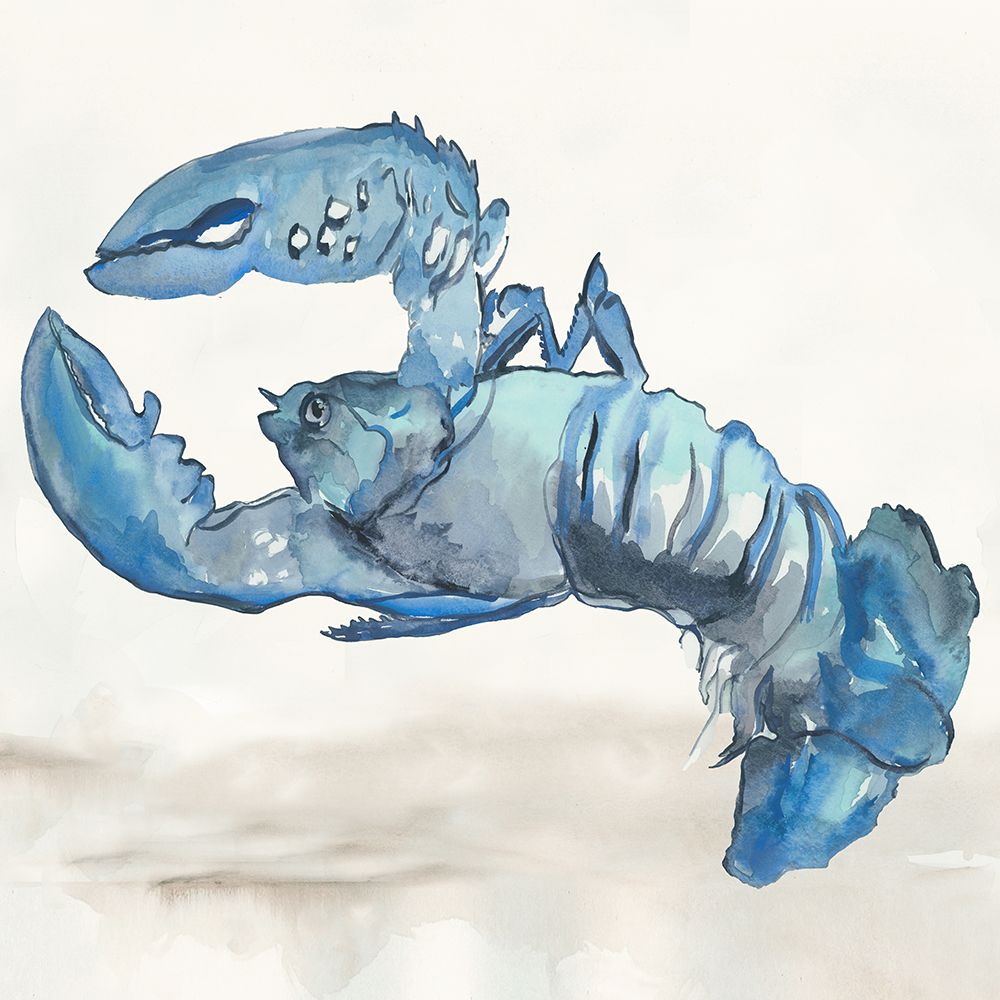 Blue Lobester I art print by Jacob Q for $57.95 CAD