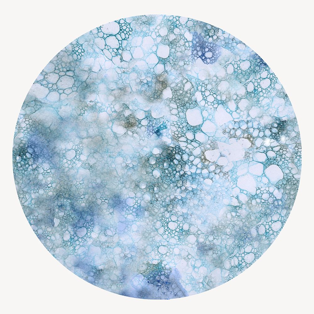 Blue Abstract Circle II art print by Jacob Q for $57.95 CAD