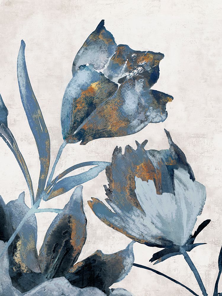 Blue Flora Bloom art print by Jacob Q for $57.95 CAD