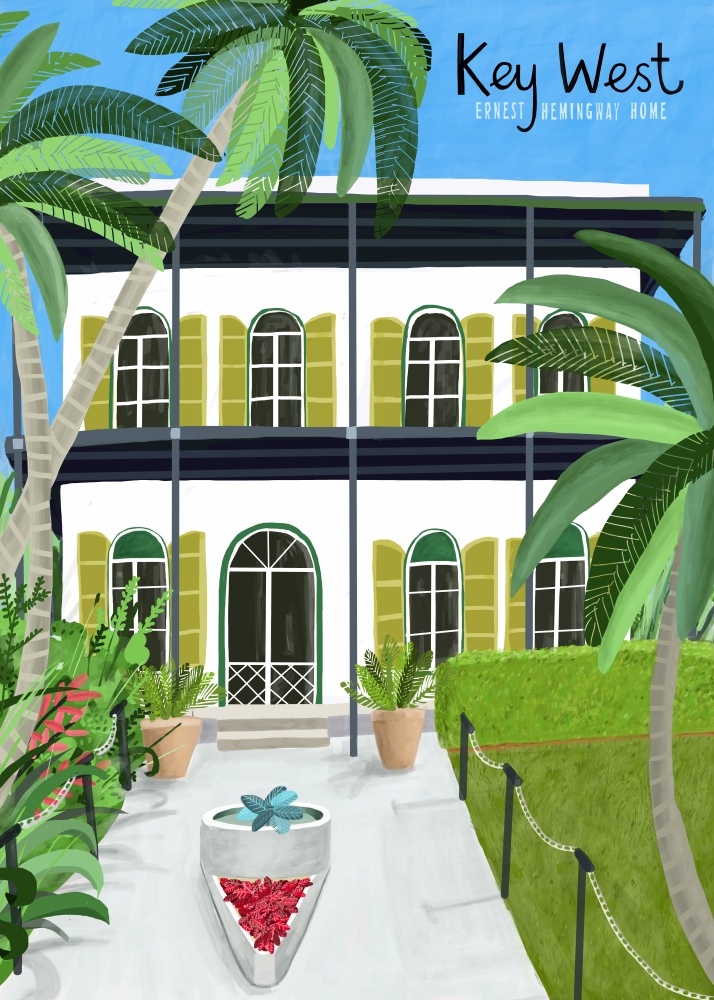 Key West Hemingway art print by Carla Day for $57.95 CAD