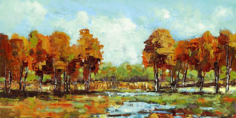Copper Landscape art print by Carmen Dolce for $57.95 CAD