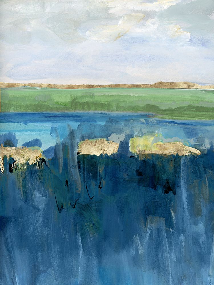 Blue Marsh I art print by Daph Haus for $57.95 CAD