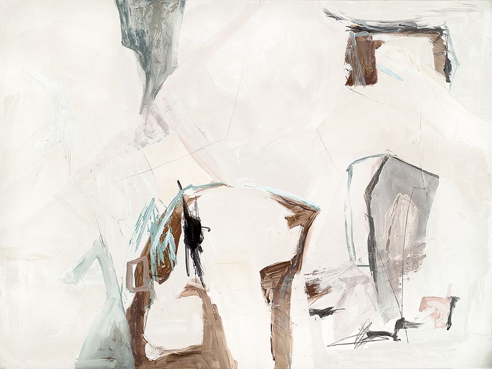 Muted Fragments in Soft Abstract Forms I art print by Daph Haus for $57.95 CAD