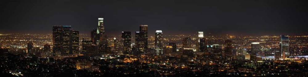 LA Night Panorama art print by Daniel Stein for $57.95 CAD