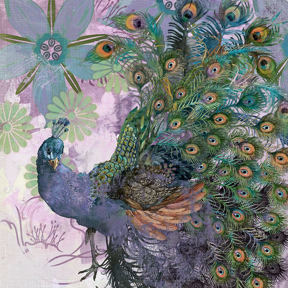 Peacock Prance art print by Evelia for $57.95 CAD