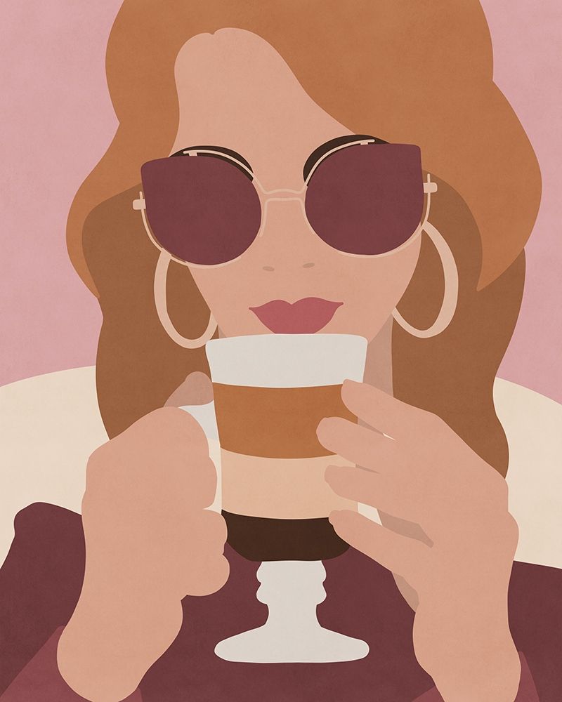 In the Cafe art print by Sarah Leonard for $57.95 CAD