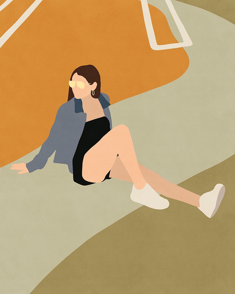 Tennis Court art print by Sarah Leonard for $57.95 CAD