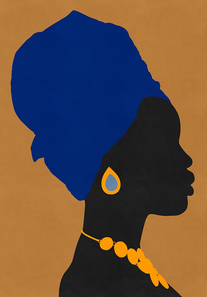 Blue Turban art print by Sarah Leonard for $57.95 CAD