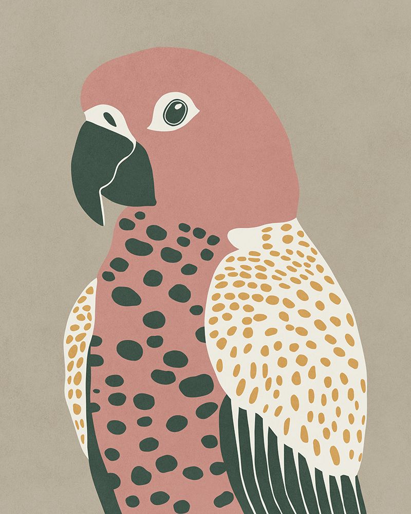 Pink Parrot art print by Sarah Leonard for $57.95 CAD