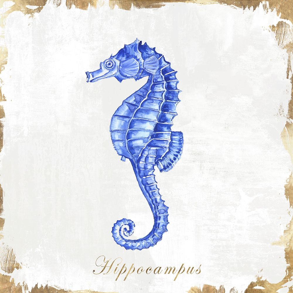 Blue Sea Horse art print by Eva Watts for $57.95 CAD