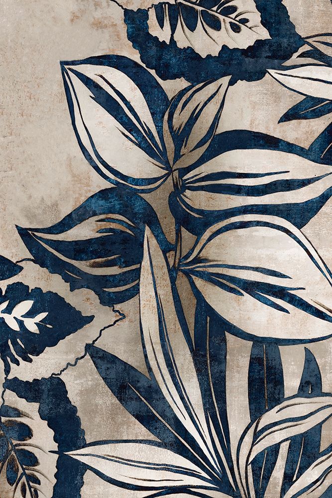 Blue Foliage I art print by Eva Watts for $57.95 CAD