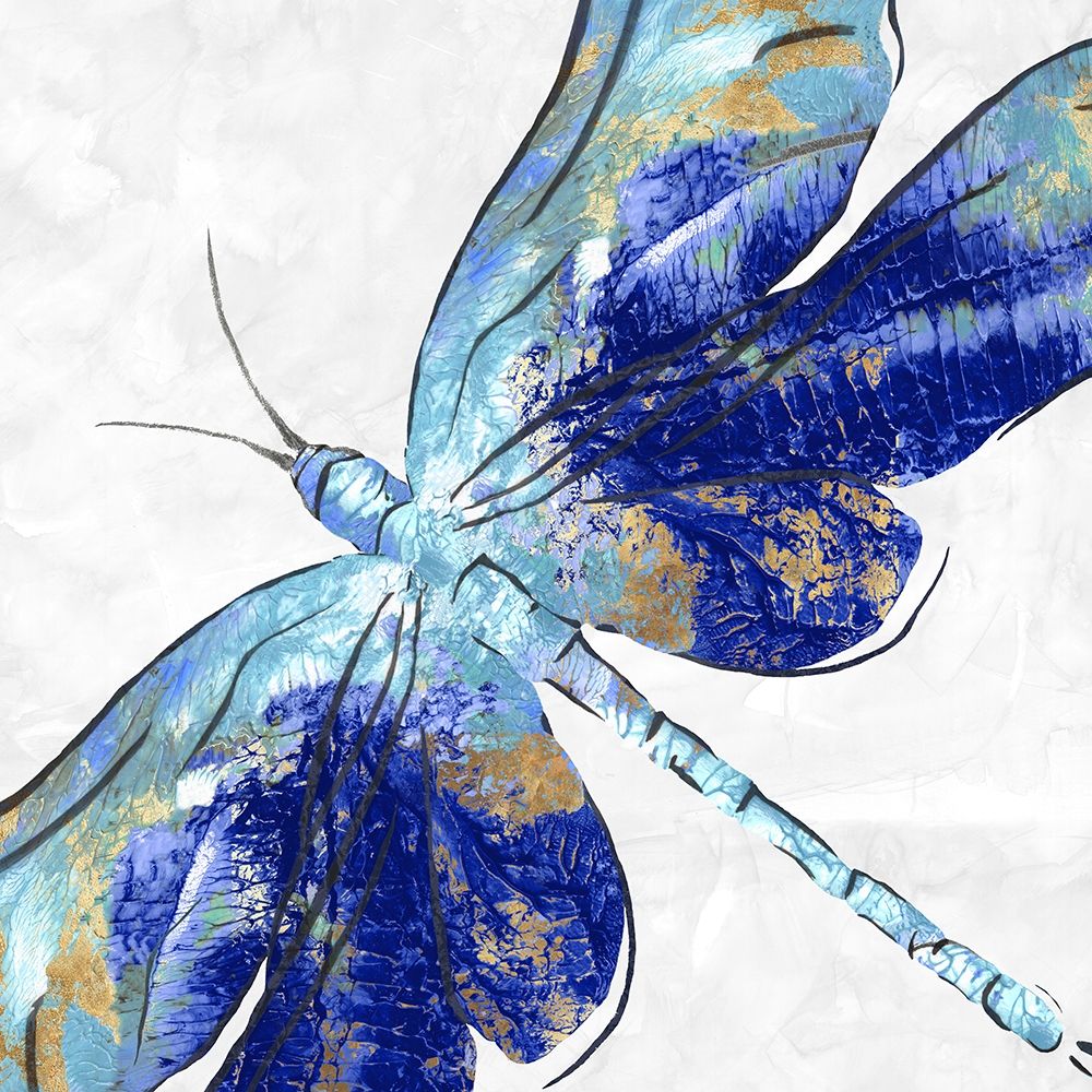 Blue Dragonfly art print by Eva Watts for $57.95 CAD