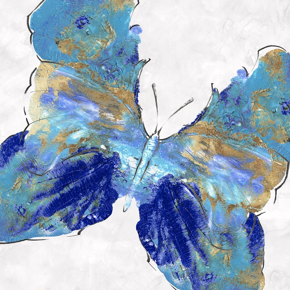 Blue Butterfly art print by Eva Watts for $57.95 CAD