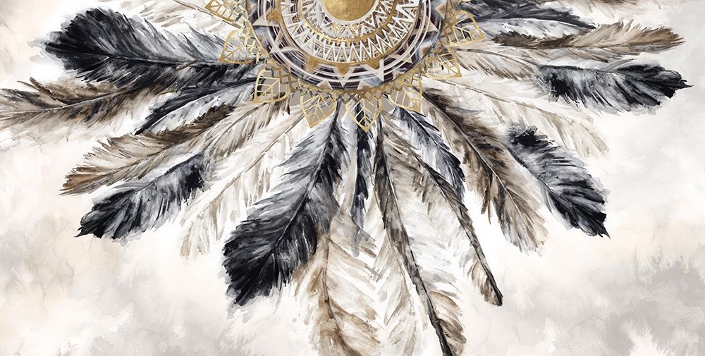 Necklace of Feathers I art print by Eva Watts for $57.95 CAD