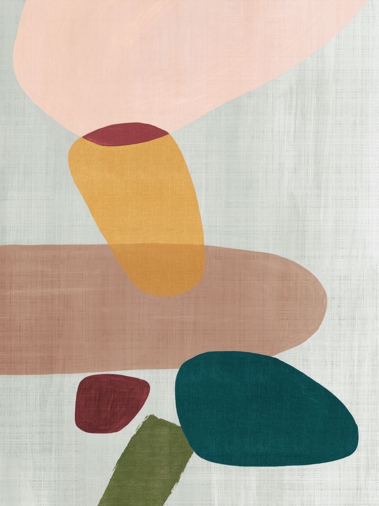 Pink Pebbles I art print by Eva Watts for $57.95 CAD