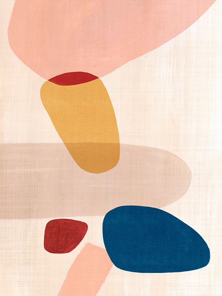 Pink Pebbles I art print by Eva Watts for $57.95 CAD