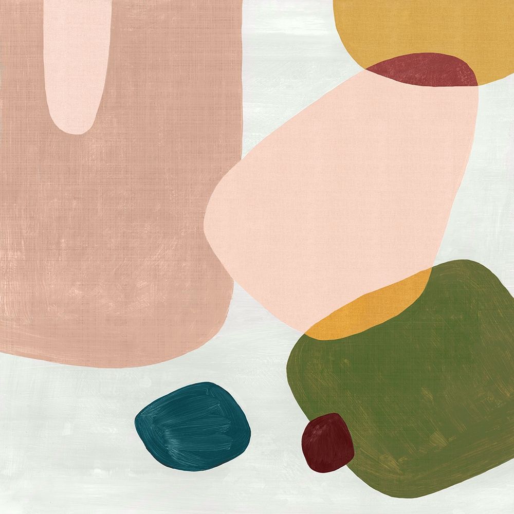 Pink Pebbles III art print by Eva Watts for $57.95 CAD