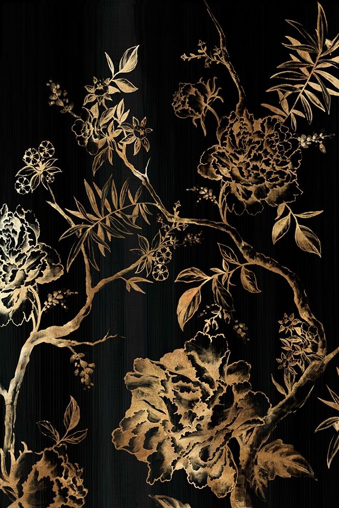 Dark Oriental Blooms art print by Eva Watts for $57.95 CAD