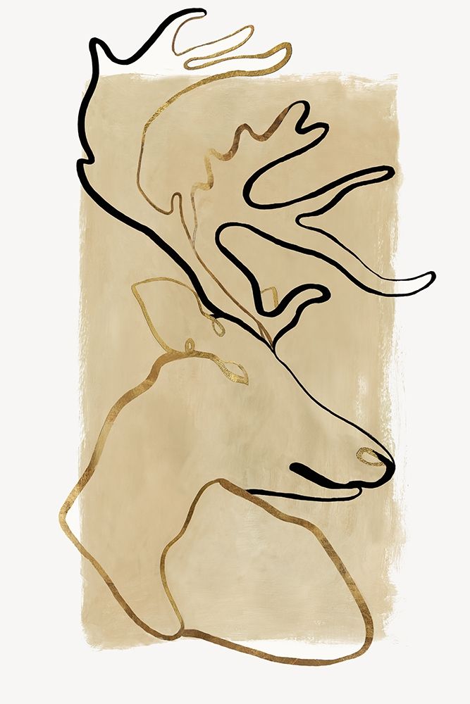 Antlers I art print by Eva Watts for $57.95 CAD
