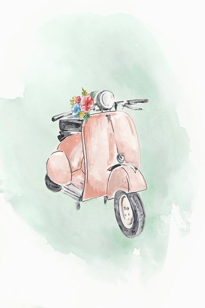 Coral Bike art print by Eva Watts for $57.95 CAD