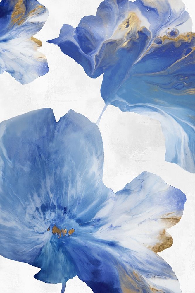 Fluid Flowers I art print by Eva Watts for $57.95 CAD