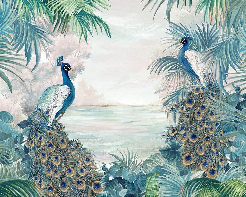 Indian Peafowls art print by Eva Watts for $57.95 CAD