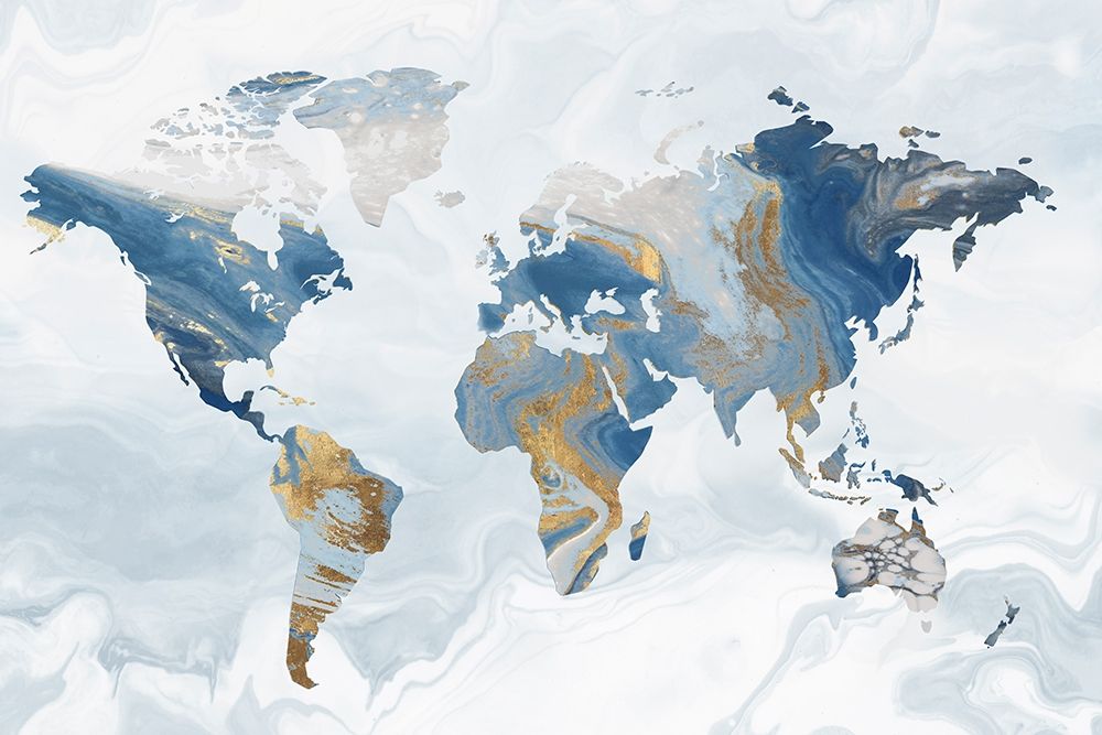 Geode Map art print by Eva Watts for $57.95 CAD