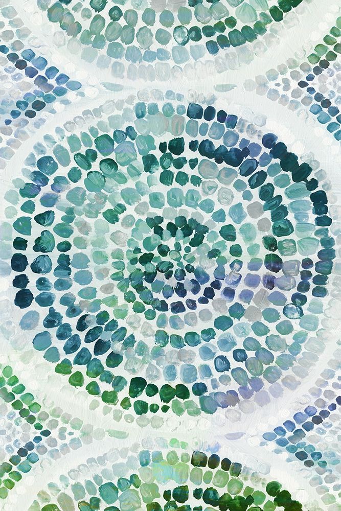 Teal Medallion I art print by Eva Watts for $57.95 CAD