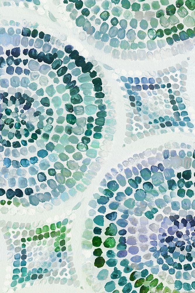 Teal Medallion II art print by Eva Watts for $57.95 CAD
