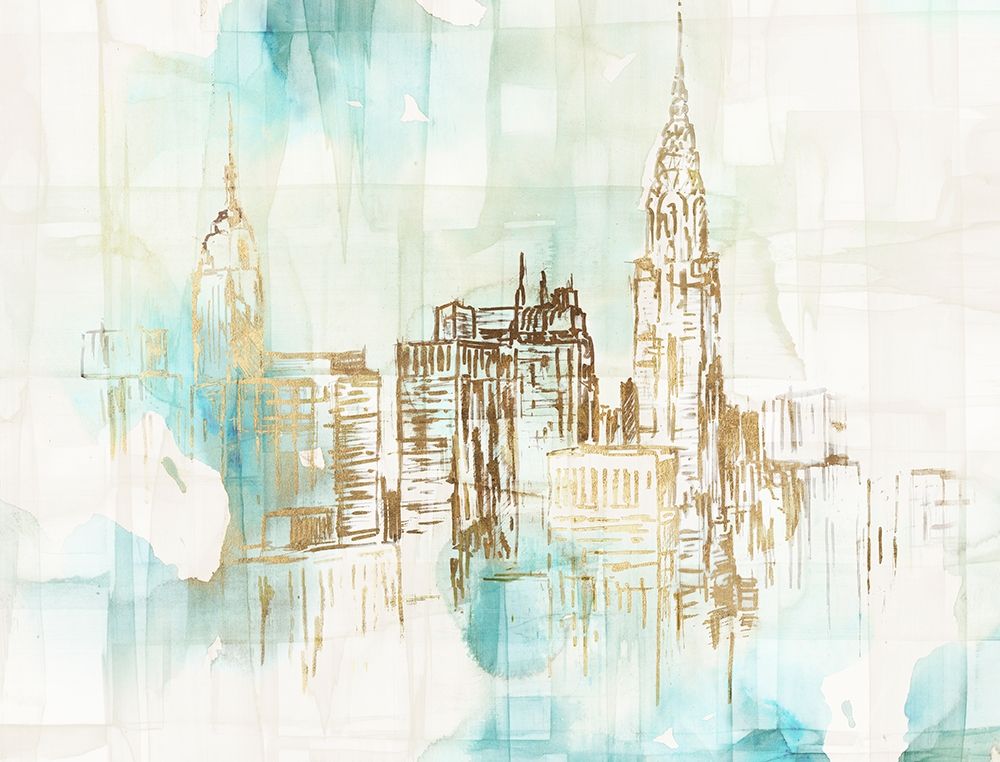 Woven New York City art print by Eva Watts for $57.95 CAD