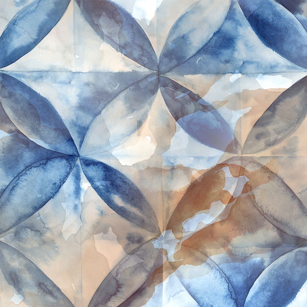 Indigo Rustic Tiles II art print by Eva Watts for $57.95 CAD