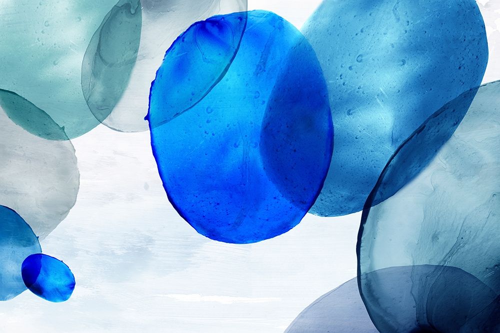 Blue Bubbles art print by Eva Watts for $57.95 CAD