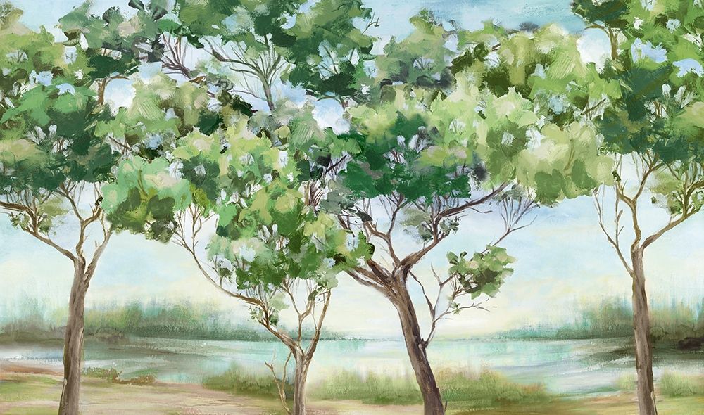 Summer Green Forest I art print by Eva Watts for $57.95 CAD