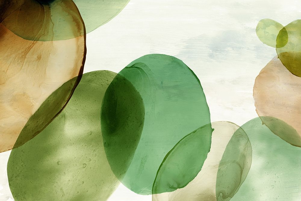 Dark Green Bubbles art print by Eva Watts for $57.95 CAD