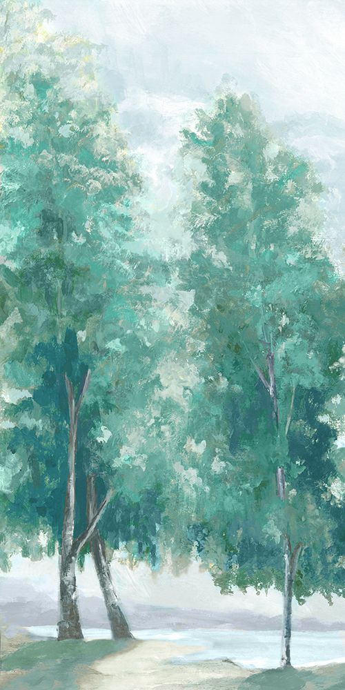 Fall Coloured Trees Blue Version art print by Eva Watts for $57.95 CAD