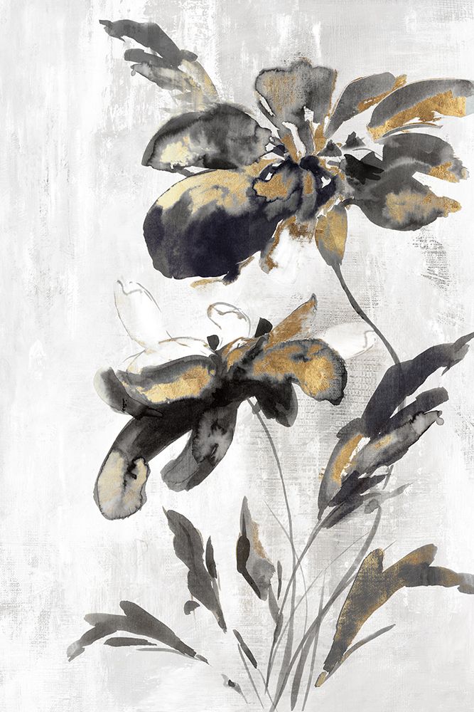 Blue Daphne I Gold Version art print by Eva Watts for $57.95 CAD