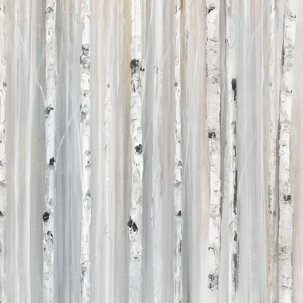 Soft Blue Birches II art print by Isabelle Z for $57.95 CAD