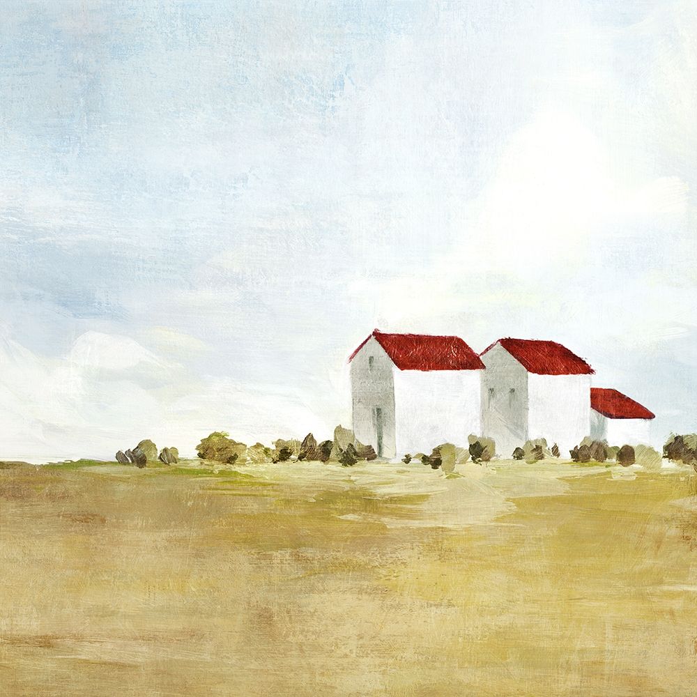 Red Farm House II art print by Isabelle Z for $57.95 CAD